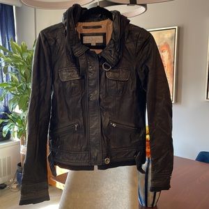 Marc New York Andrew Marc. Black Leather Jacket. Size S.